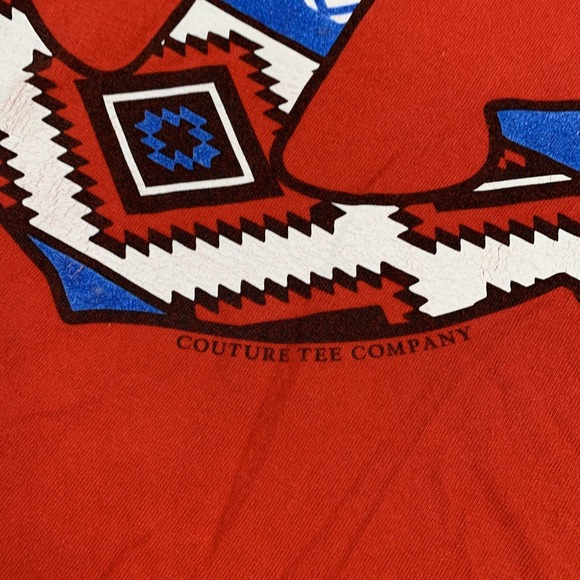 VTG Couture Tee Company Shirt Mens 2XL Aztec Anchor Print Long Sleeve Gildan - Picture 12 of 13